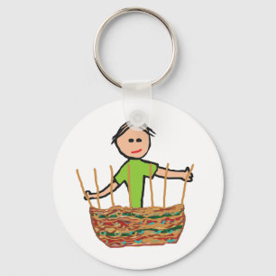 Basket Weaving Keychain