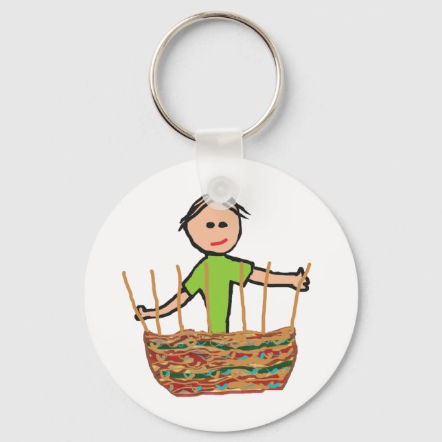 Basket Weaving Keychain (Front)