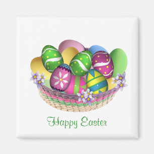 Basket with Easter eggs Magnet