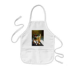 Basket With Toy Instruments Kids Apron