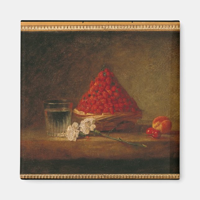 Basket with Wild Strawberries, c.1761 Magnet (Front)