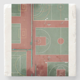 Basketball 110 stone coaster