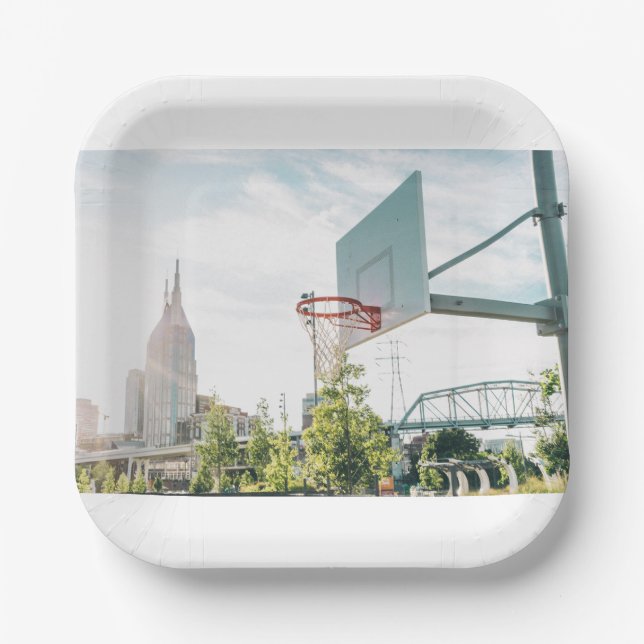 Basketball 113 paper plate (Front)