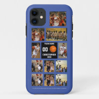 Basketball 11 Photo Collage personalized black