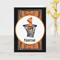 Basketball 1st Birthday with number in mini hoop