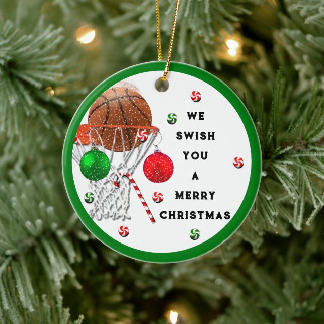 Basketball 2023 Keepsake Ceramic Ornament (Tree)