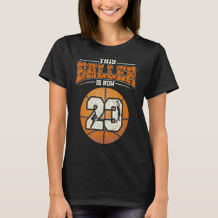 Basketball 23rd Birthday  Girl Boy Bball 23 Years  T-Shirt