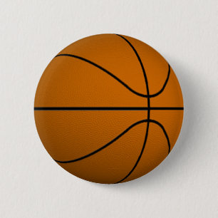 Basketball 2 Inch Round Button