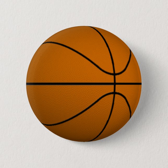 Basketball 2 Inch Round Button (Front)