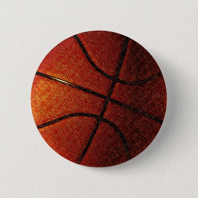 Basketball 2 Inch Round Button (Front)