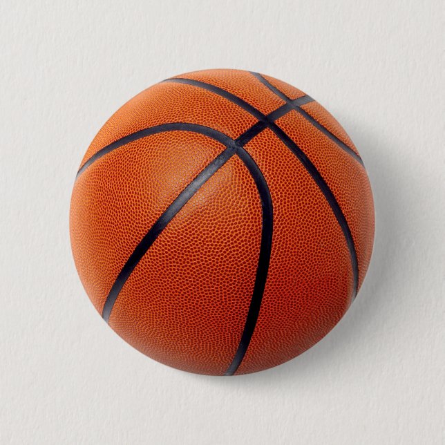 BASKETBALL 2 INCH ROUND BUTTON (Front)