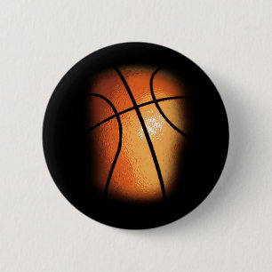 Basketball 2 Inch Round Button