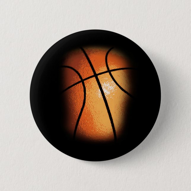 Basketball 2 Inch Round Button (Front)