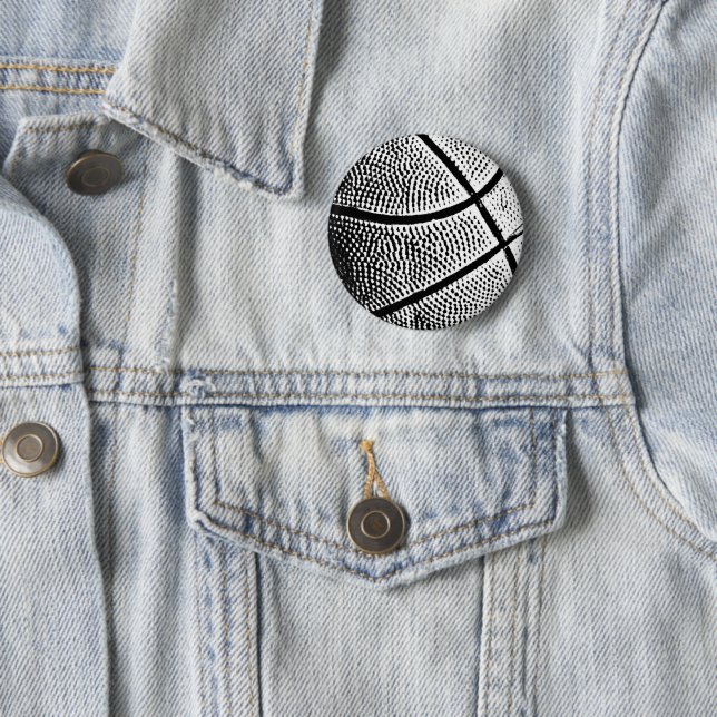Basketball 2 Inch Round Button (In Situ)