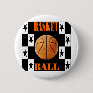 Basketball 2 Inch Round Button