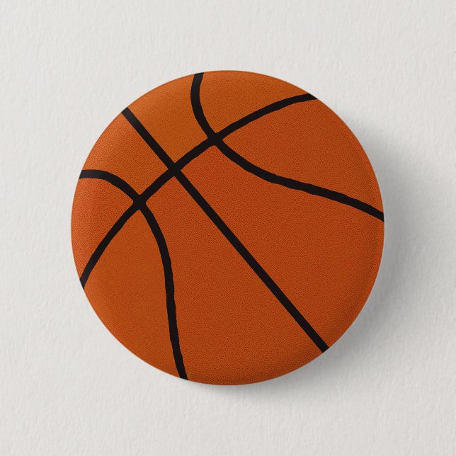 Basketball 2 Inch Round Button (Front)