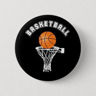 Basketball 2 Inch Round Button