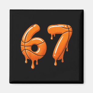Basketball 67 Meme Funny Cool Slam Dunk For Boys K Magnet