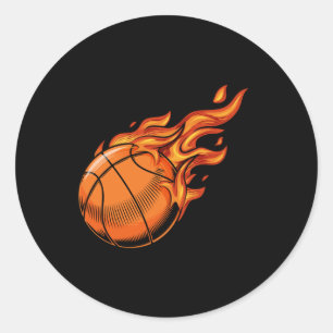 Basketball 8  classic round sticker