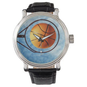 Basketball Above Basketball Ring, Watch