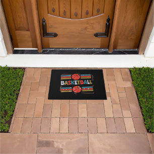 Basketball Abstract Word Art - Minimalist Doormat