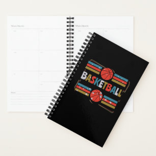 Basketball Abstract Word Art - Minimalist Planner