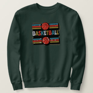 Basketball Abstract Word Art - Minimalist Sweatshirt
