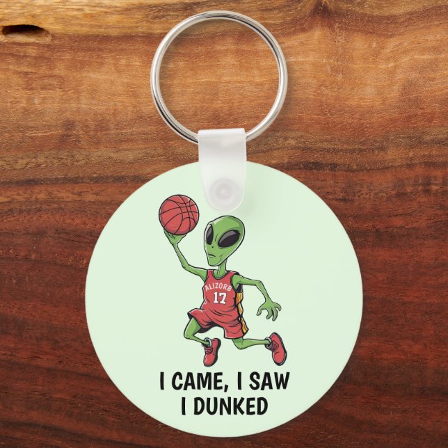 Basketball Alien Keychain (Front)