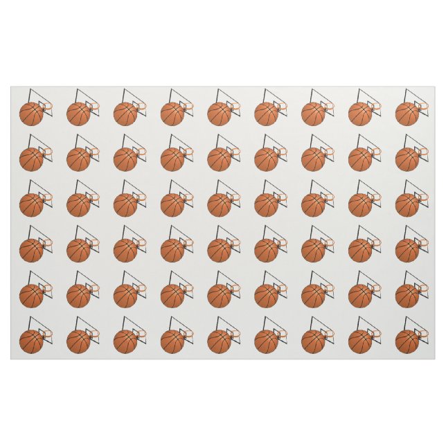 Basketball and Hoop Fabric (Yard)