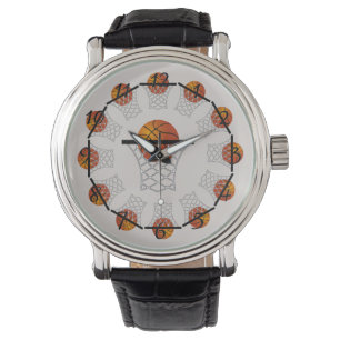 Basketball and hoop watch