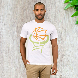 Basketball And Net Mens T-Shirt