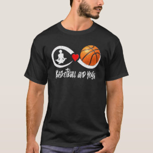 Basketball and yoga mama yoga Mom yoga Mommy baske T-Shirt