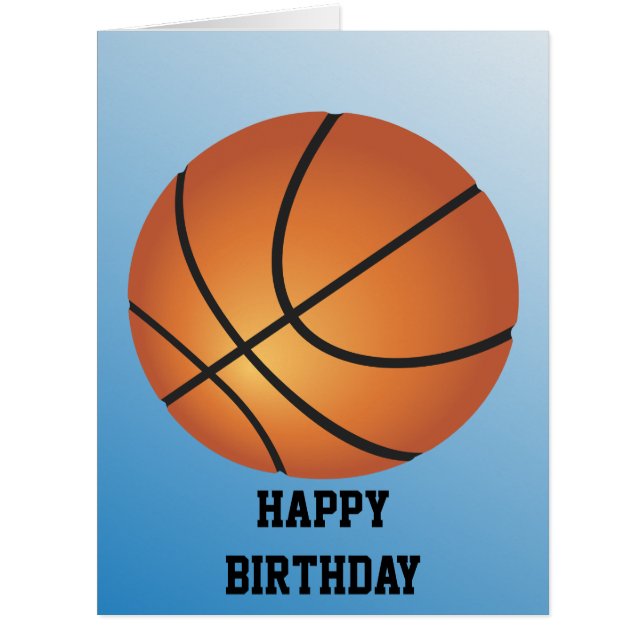 Basketball Anniversaire Enfants Super Budget Carte (Devant)