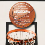 Basketball Any Age Birthday Invitation<br><div class="desc">Celebrate in style with these trendy birthday invitations. The design is easy to personalize with your special event wording and your guests will be thrilled when they receive these fabulous invites.</div>