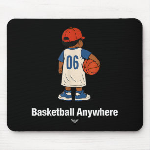 Basketball Anywhere Illustration Novelty Graphic D Mouse Pad