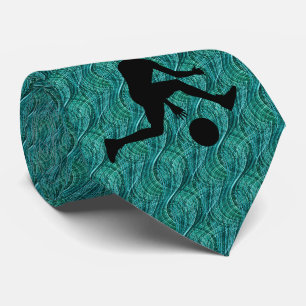 BASKETBALL AQUA UNIQUE TIE