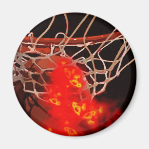 Basketball Art Magnet