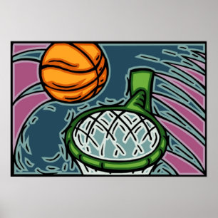 Basketball Art Poster