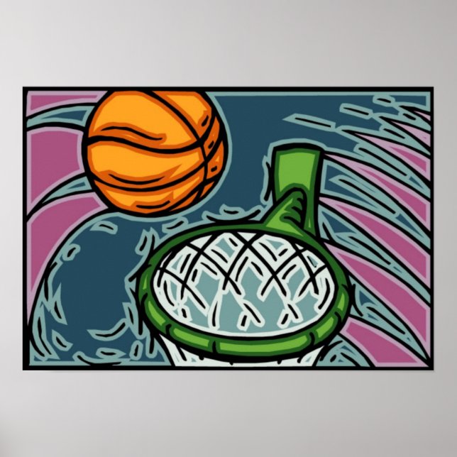 Basketball Art Poster (Front)