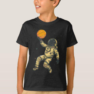 Basketball Artwork Basketball Lover Astronaut Bbal T-Shirt