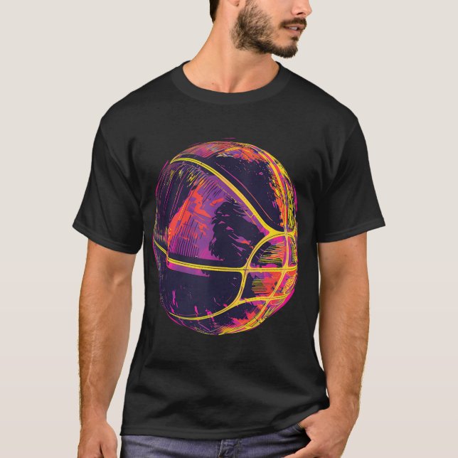 Basketball Artwork Basketball Lover Bball Player D T-Shirt (Front)