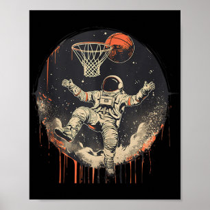 Basketball Artwork Basketball Player Drawing Astro Poster