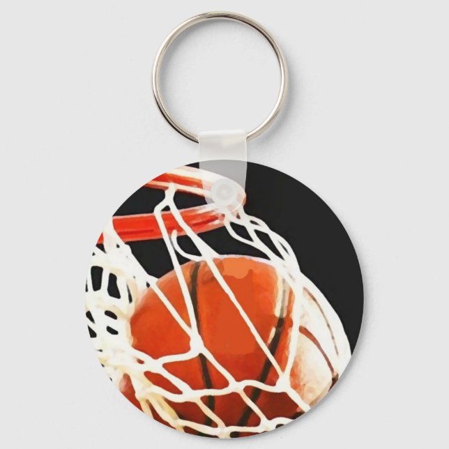Basketball Artwork Keychain (Front)