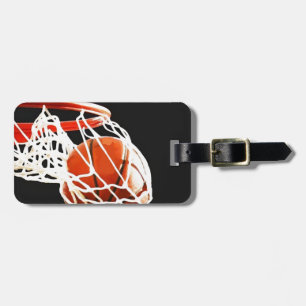 Basketball Artwork Luggage Tag