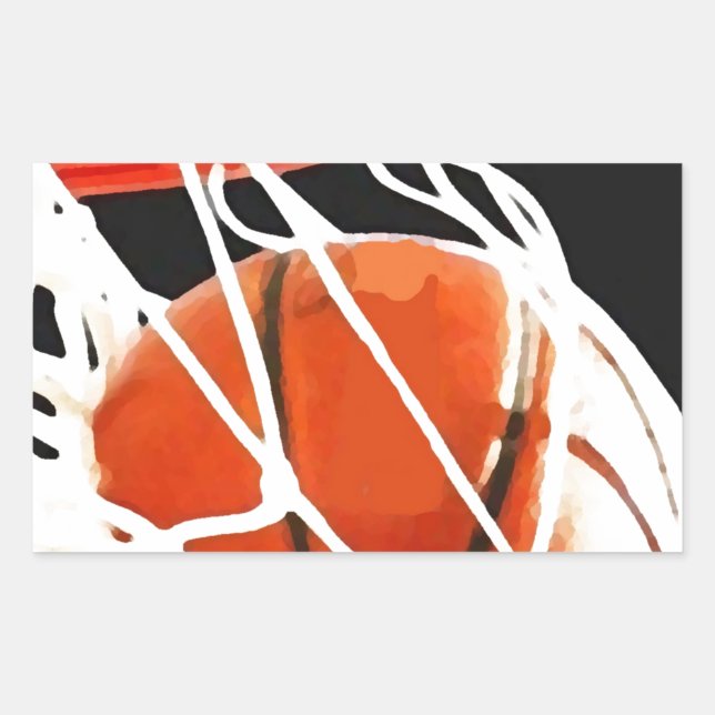 Basketball Artwork Sticker (Front)