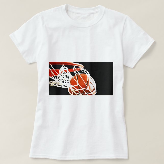Basketball Artwork T-Shirt (Design Front)
