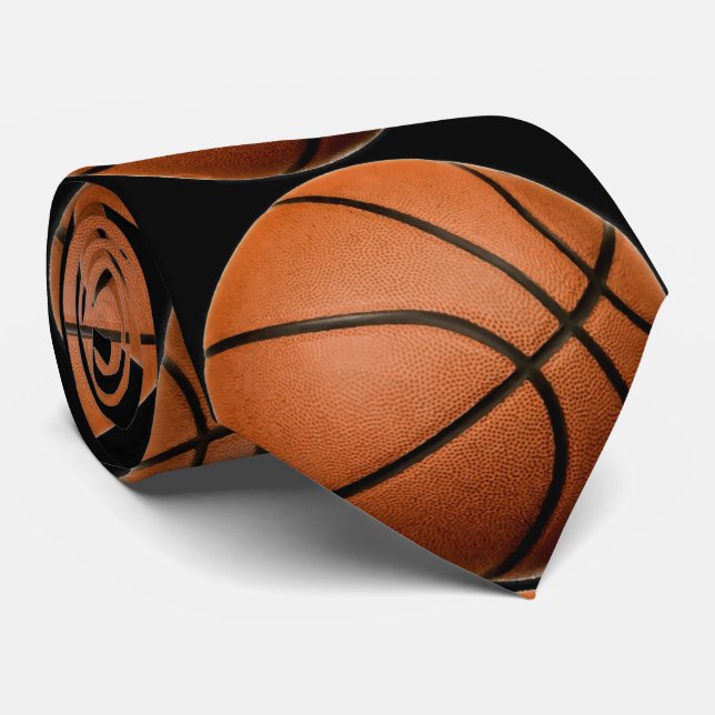 Basketball Artwork Tie (Rolled)