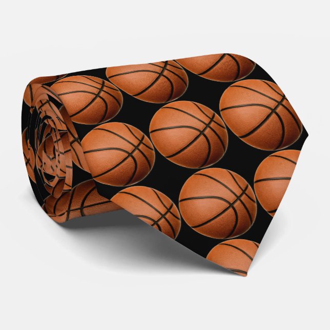 Basketball Artwork Tie (Rolled)