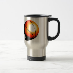 Basketball Artwork Travel Mug