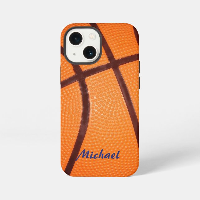 Basketball Artwork Your Name iPhone Case (Back)